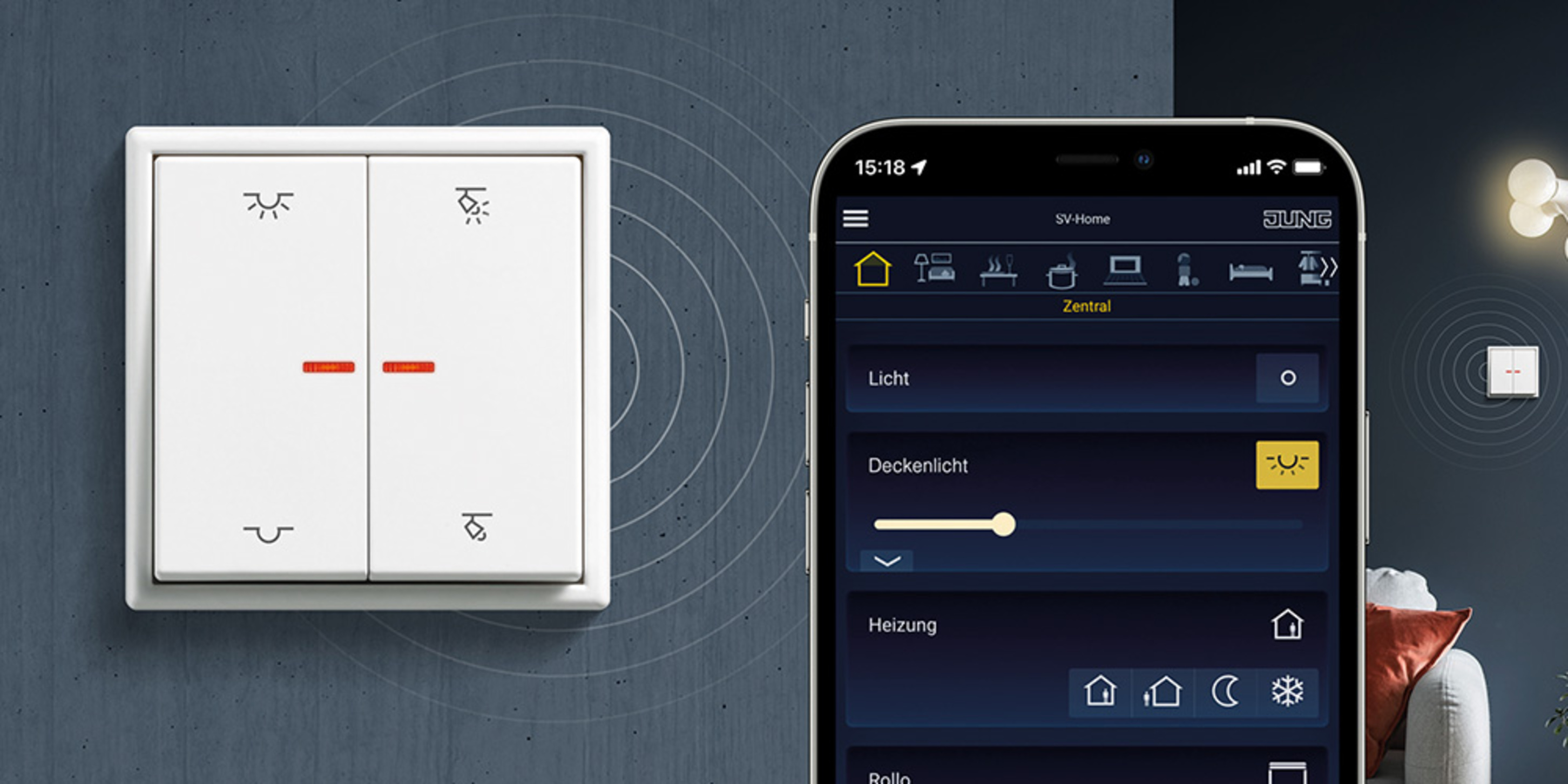 KNX RF Taster bei HG Elektrotechnik GmbH in Notzingen